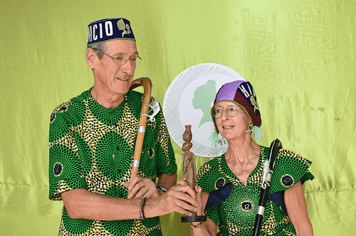 Christine and Dominique Détollenaéré Members of Fondacio Belgium